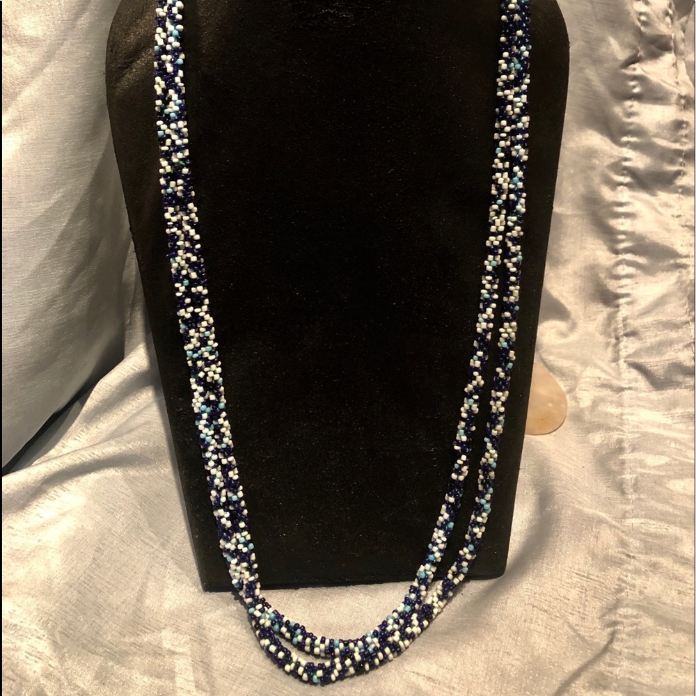 2 strands of Hand beaded Nubian Necklaces